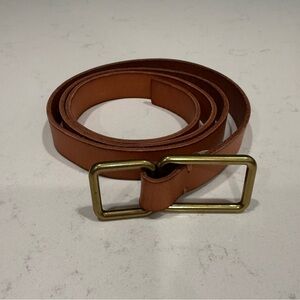 GAP Tan genuine Leather Belt with Brass Buckle
